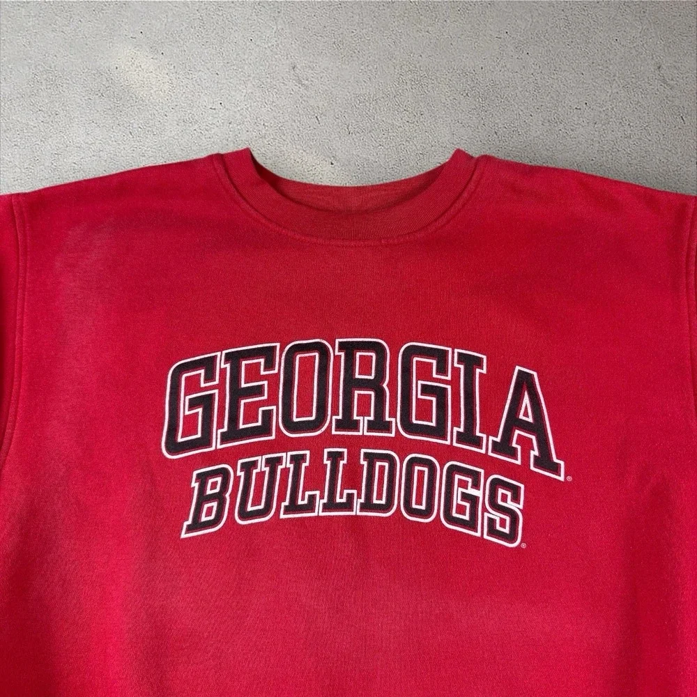 Vintage Georgia Bulldogs Sweatshirt XL Soffe UGA Red NCAA‎ Crewneck 90s